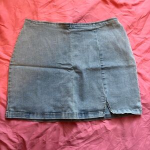 Wild Fable Denim Mini Skirt in Blue